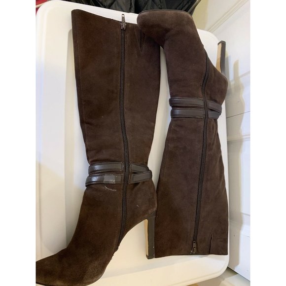 ANTONIO MELANI BOOTS BROWN LEATHER ZIPPER SIZE 7.5 M US WOMEN'S - Picture 8 of 12